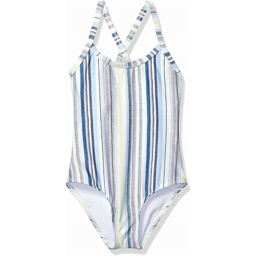 NWT Splendid Line of Sight One Piece Swimsuit Girls 16 Multi